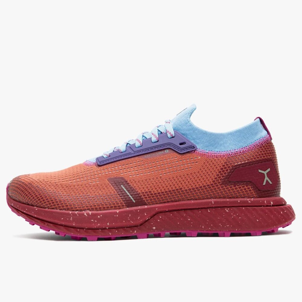 Women's Flux Special Edition Trail Running Shoe - Coral with Light Blue Accent